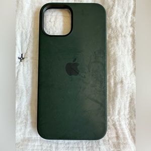 Apple Silicone Case with MagSafe (for iPhone 12, iPhone 12 Pro) - Cyprus Green